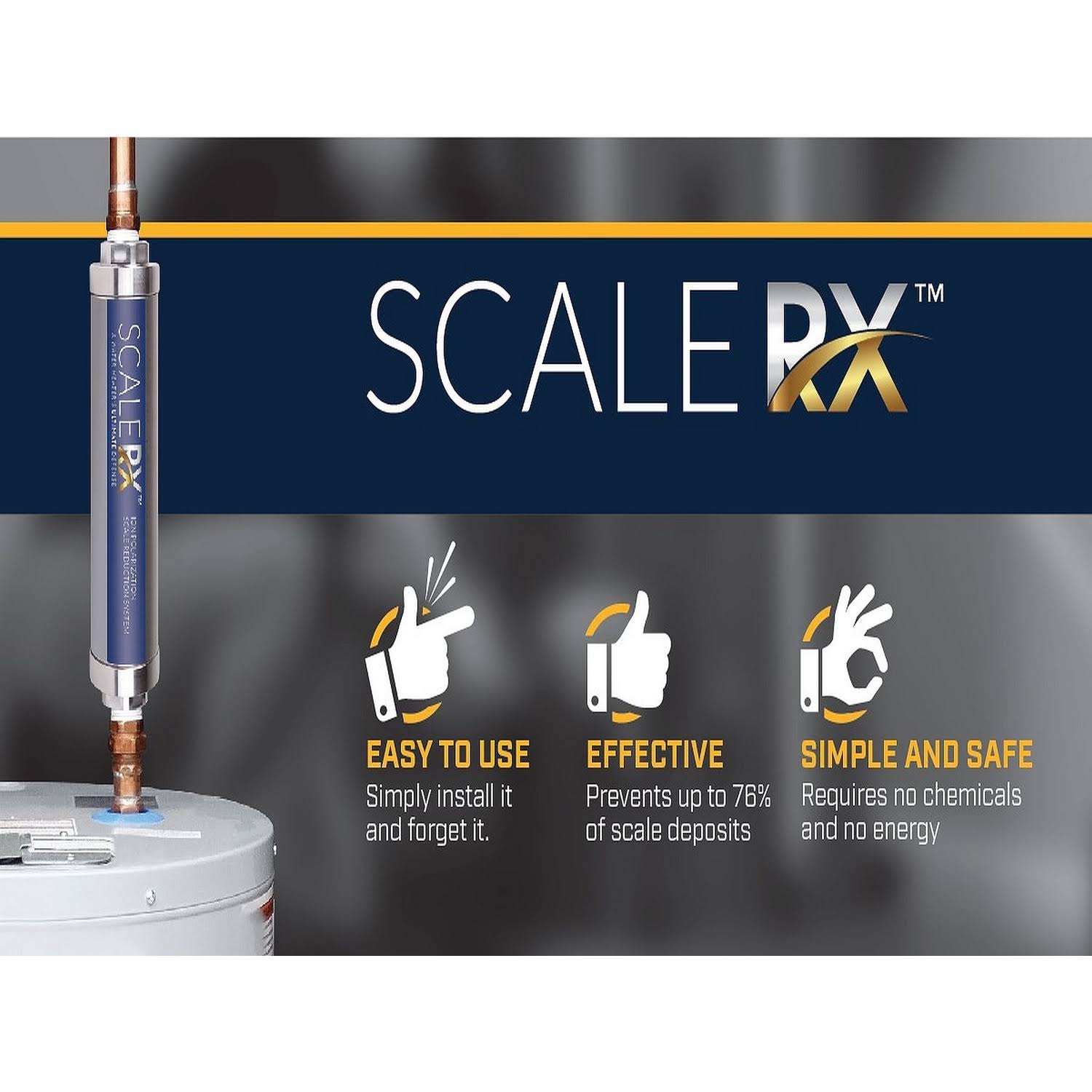 Water Heater Descaler and Scale Prevention System Y794