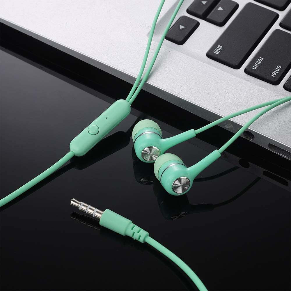 50 Packs Multi Colored Earbuds Headphones with Microphone F9411