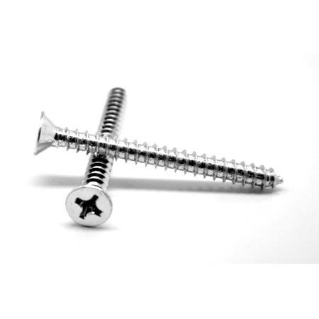 8 x 3 inch Stainless Steel 18-8 Flat Head Sheet Metal Screw Pk 800 Q944806