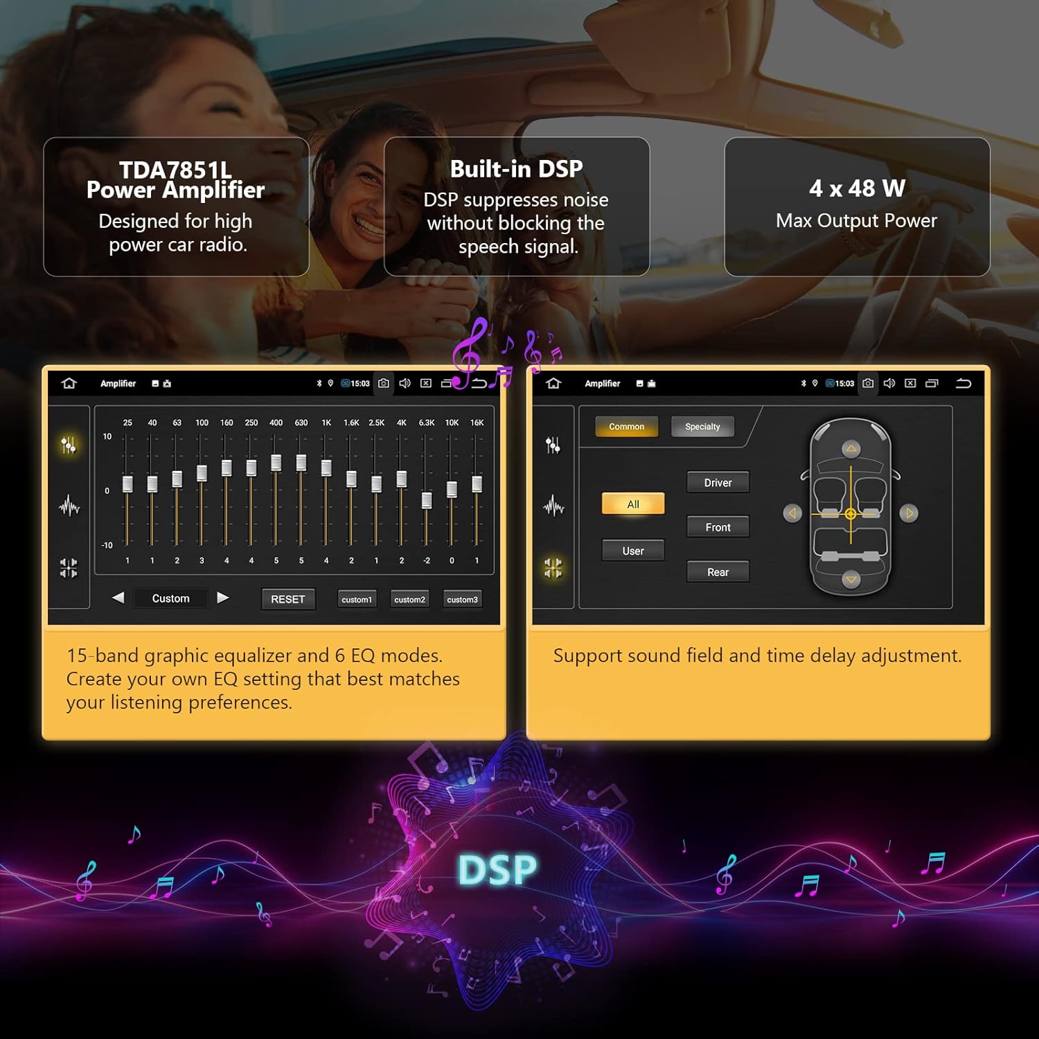 9 Inch Double Din Car Stereo Receiver with CarPlay and Android Auto R960939