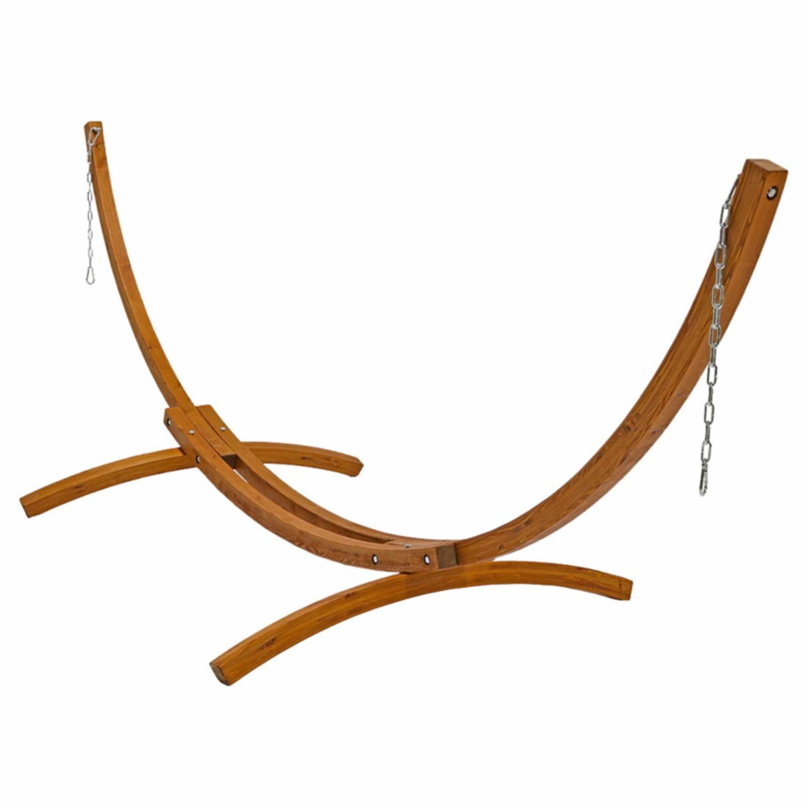 12 ft. Curved Arc Wood Hammock Stand J6926