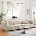 Black Beige Tufted Fabric Sofa K496214