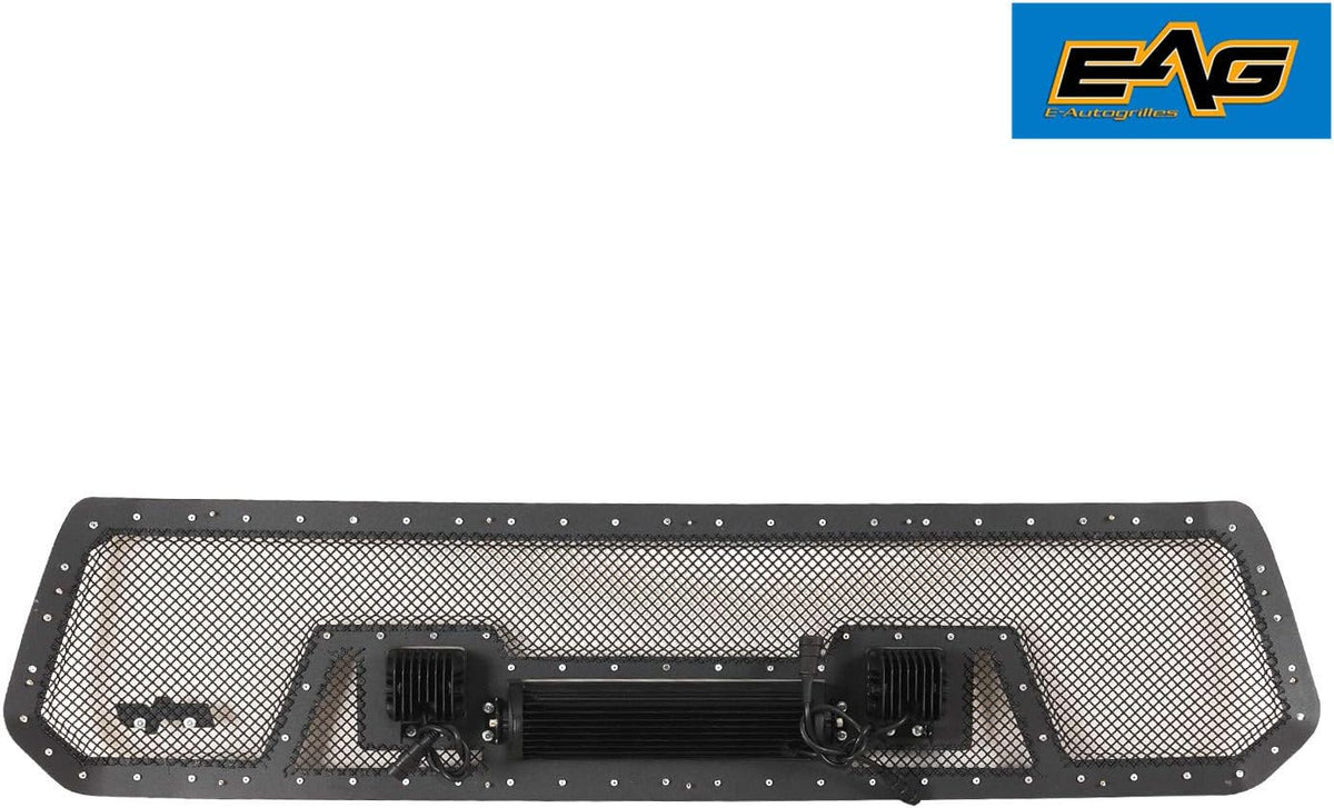 Rivet Stainless Steel Wire Mesh Grille With LED Lights T32862