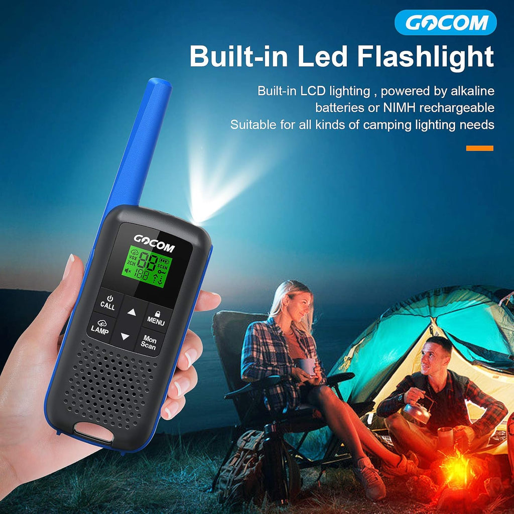 FRS IPX4 Waterproof Two Way Radio Rechargeable 22 Channel 3 Pack P844037
