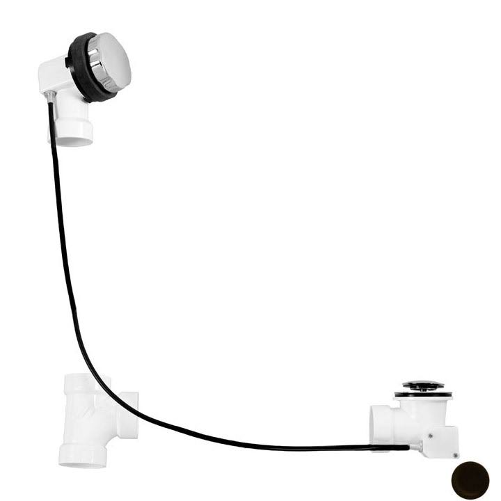 Oil Rubbed Bronze Cable Drive Bath Waste D795739