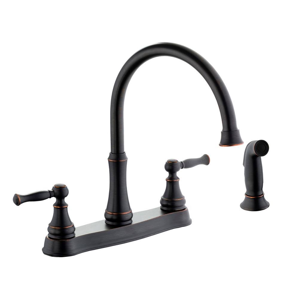 Bronze 2-Handle Standard Kitchen Faucet U520