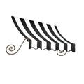 7.38 ft. Wide Black/White Window Awning L32235