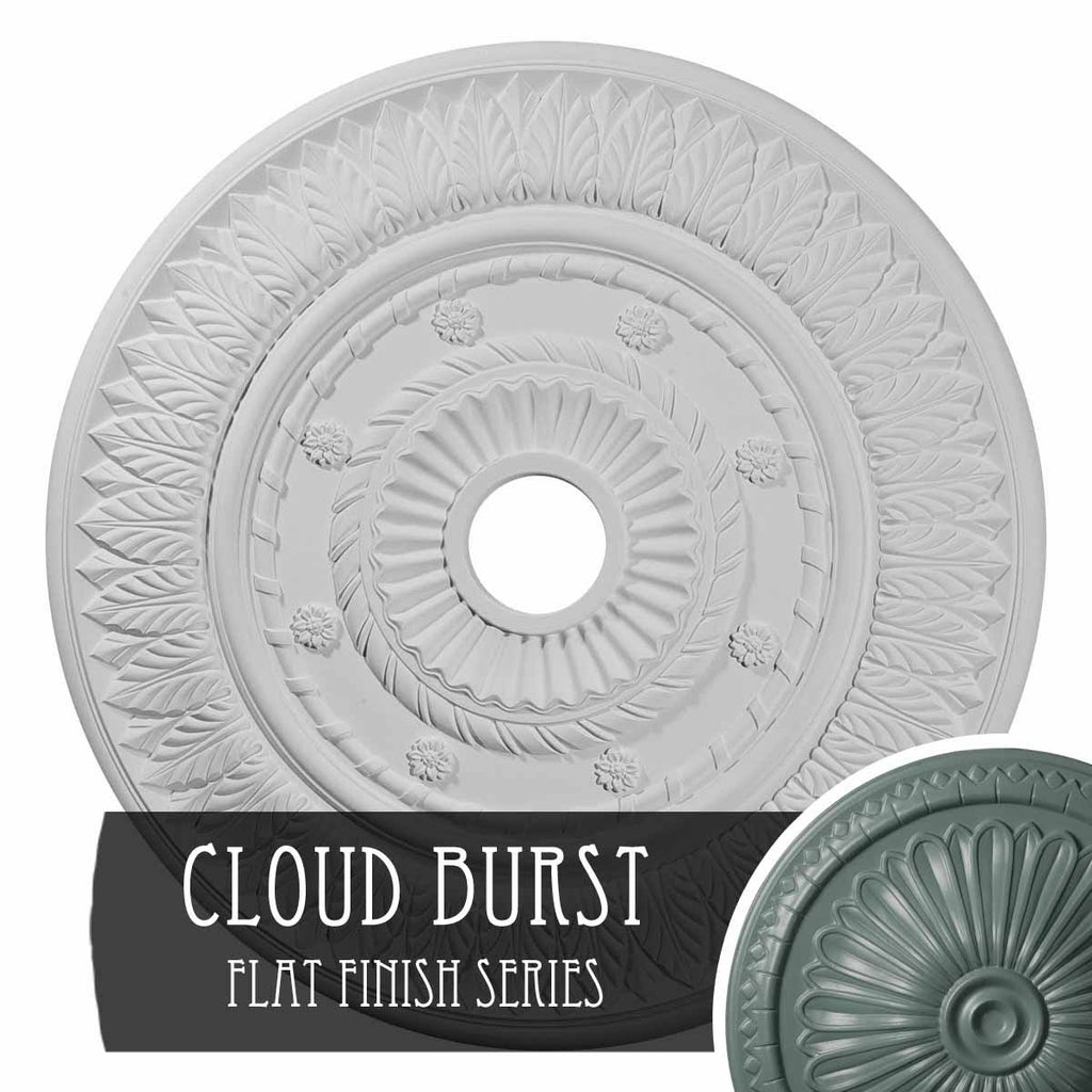 26 3/4x22OD x 3 5/8x22ID x 1 1/8x22P Leaf Ceiling Medallion C66849