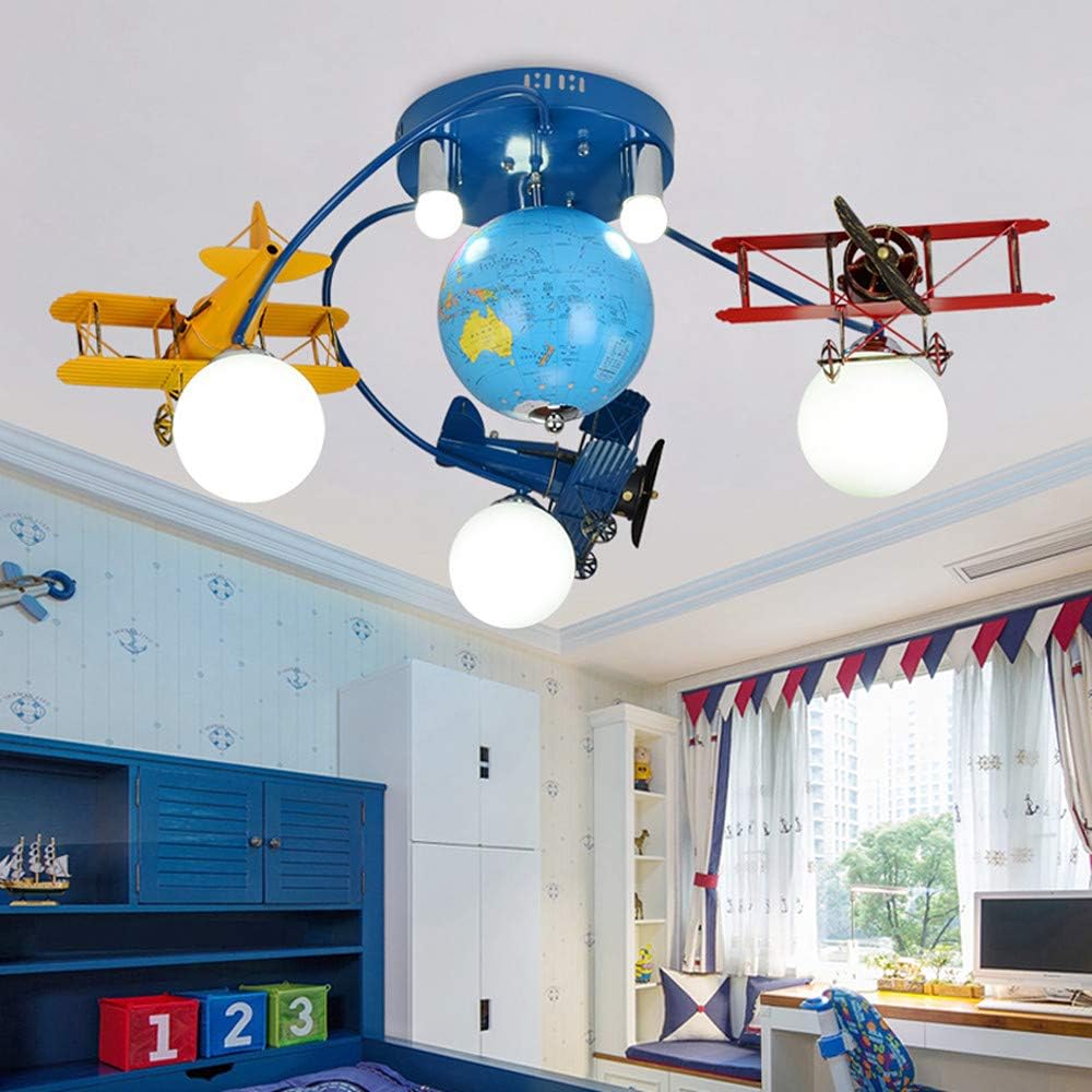 Airplane LED Flush Mount Light Fixture for Kids Room C302