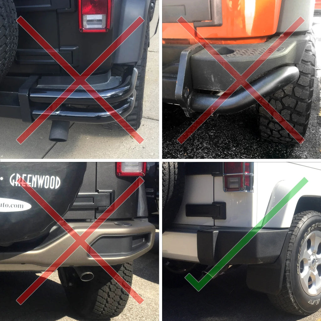Molded Mud Flaps Splash Flares Front Rear 4pc Set M21856