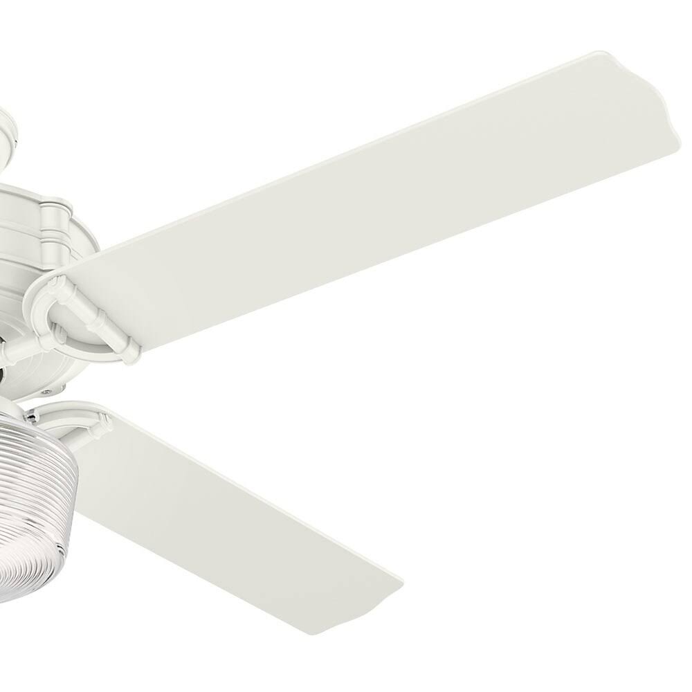 Fresh White Ceiling Fan with Light C18233