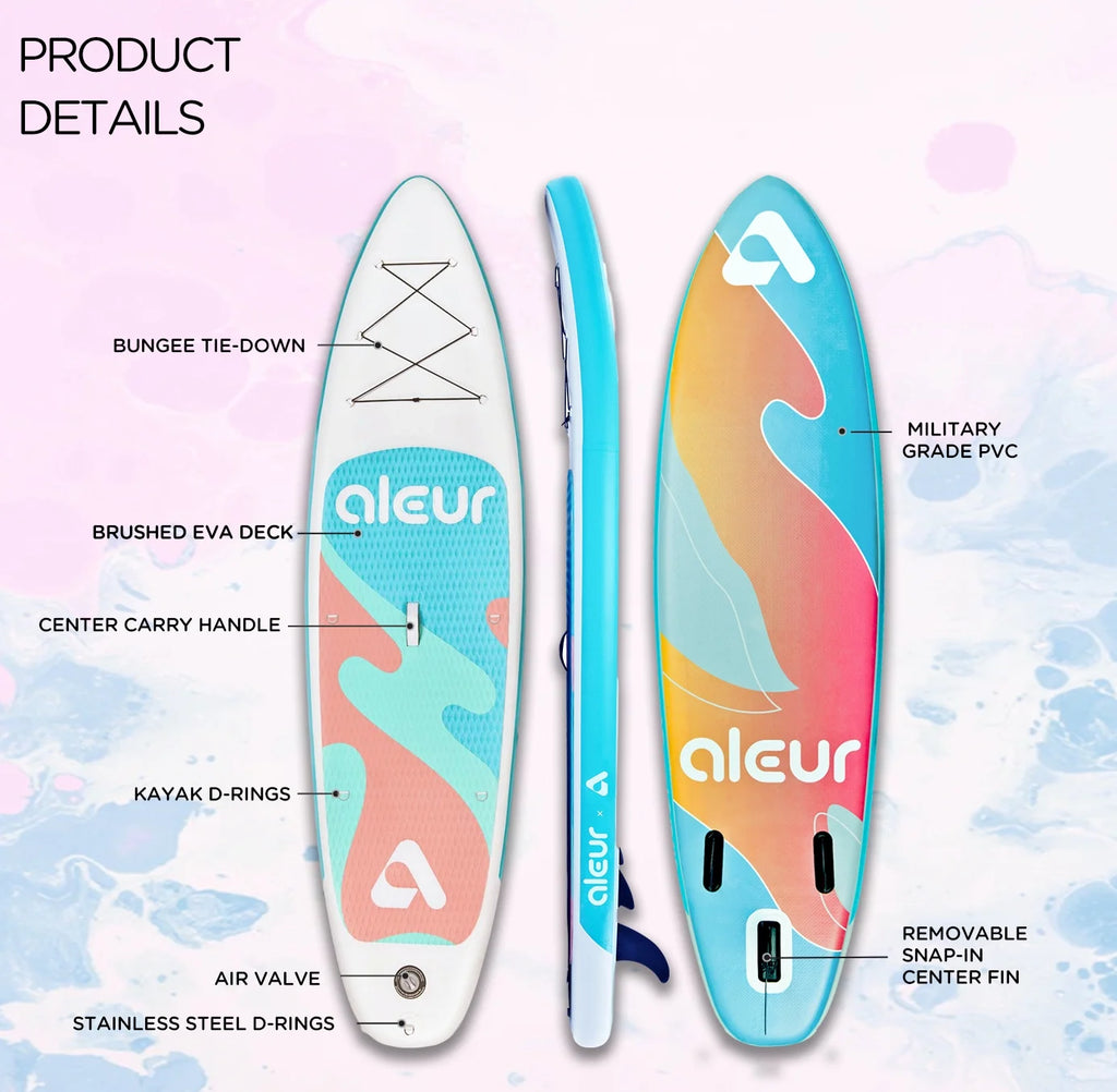 Inflatable Stand Up Paddle Board Package with Backpack, Leash, Paddle and Hand Pump G598800