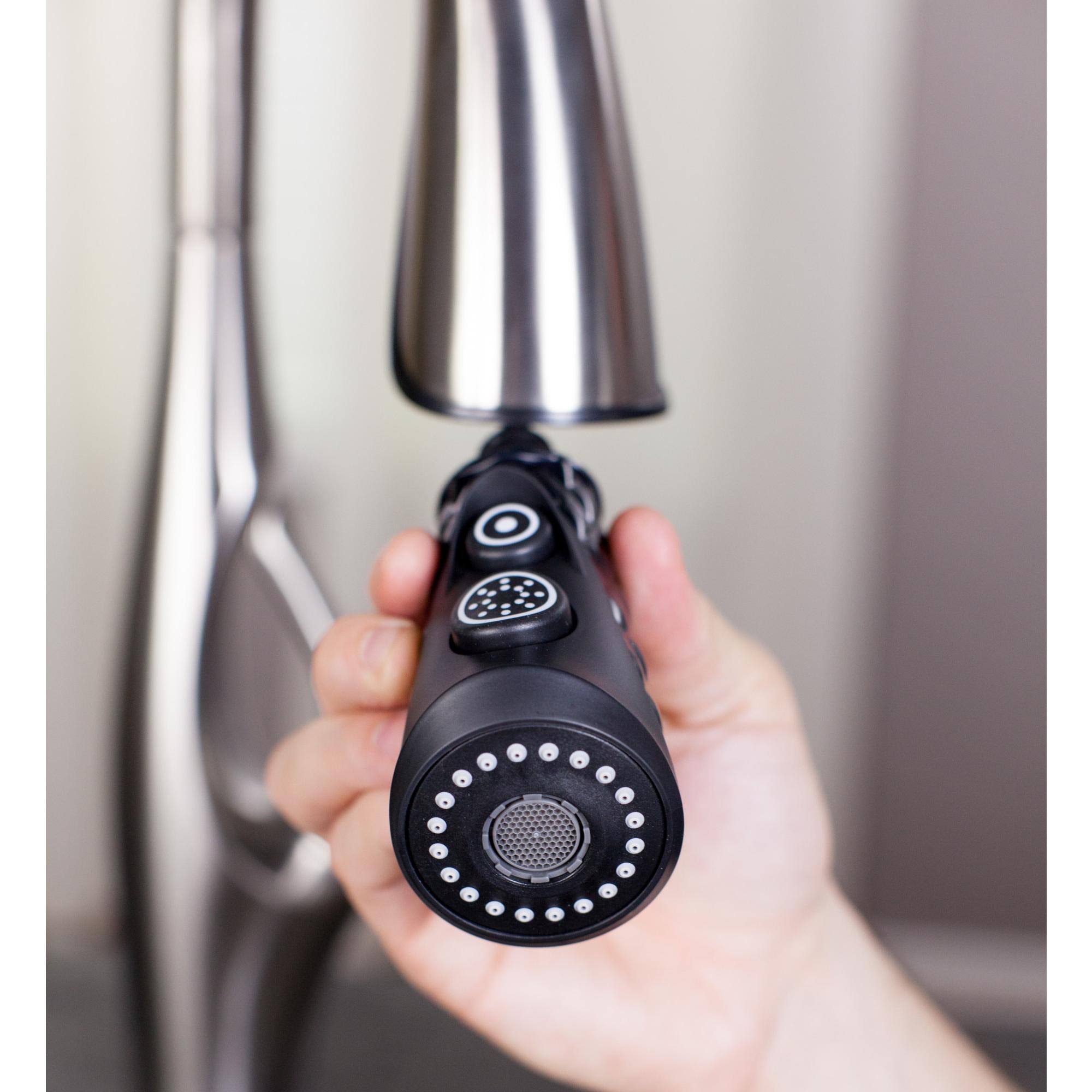 Black Pull-Down Kitchen Faucet E5591
