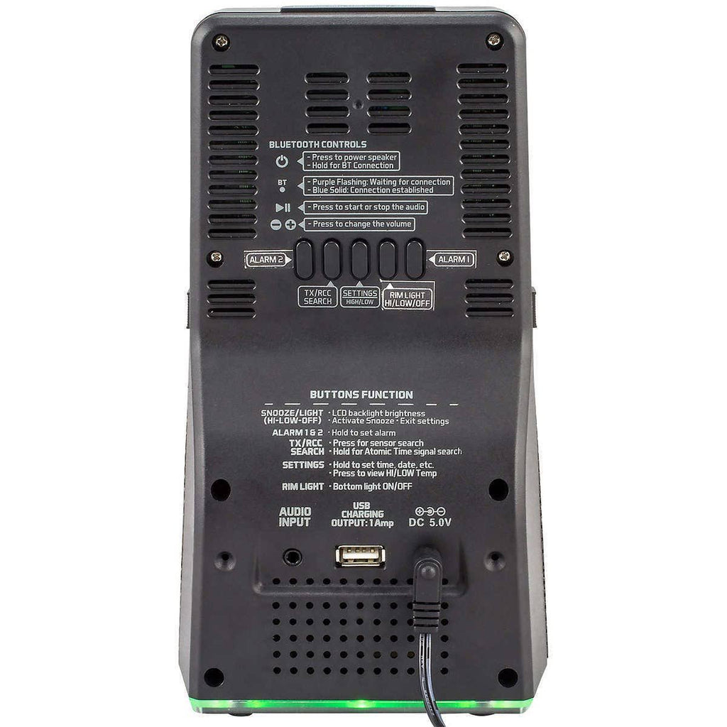Wireless Weather Station with Bluetooth Speaker D654669