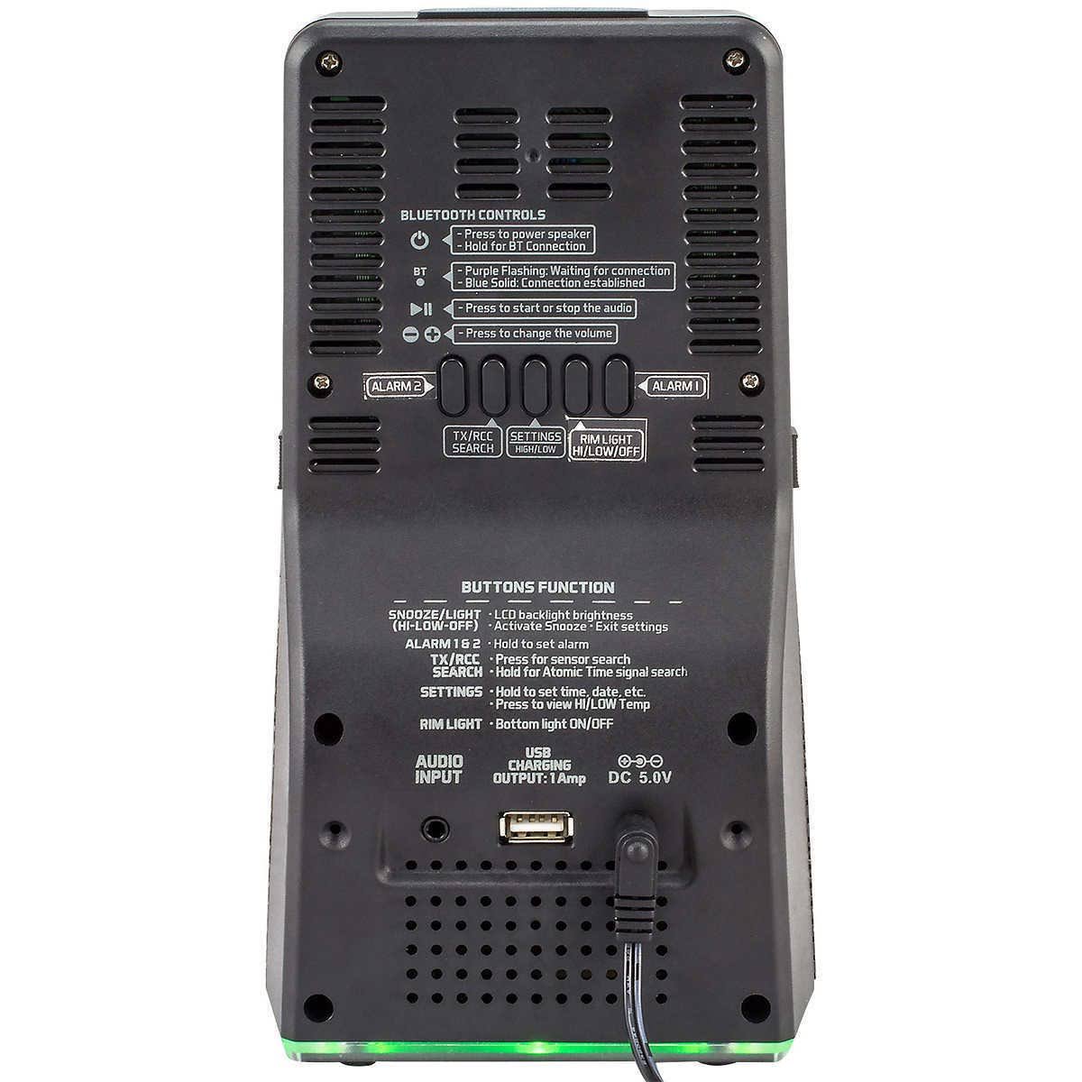 Wireless Weather Station with Bluetooth Speaker D654669