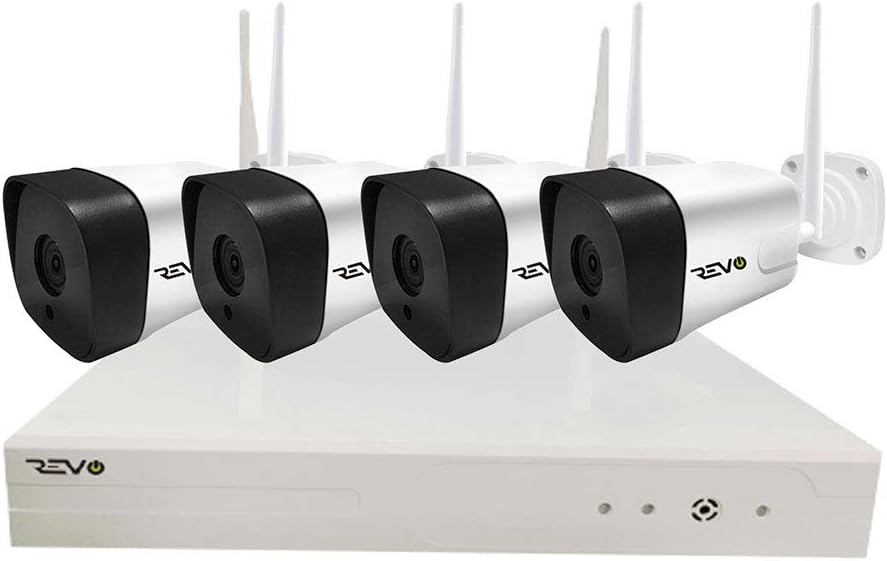4CH Wireless NVR Security System with 1TB HDD & 4X 1080p Battery Operated Cameras with 2-Way Audio K778