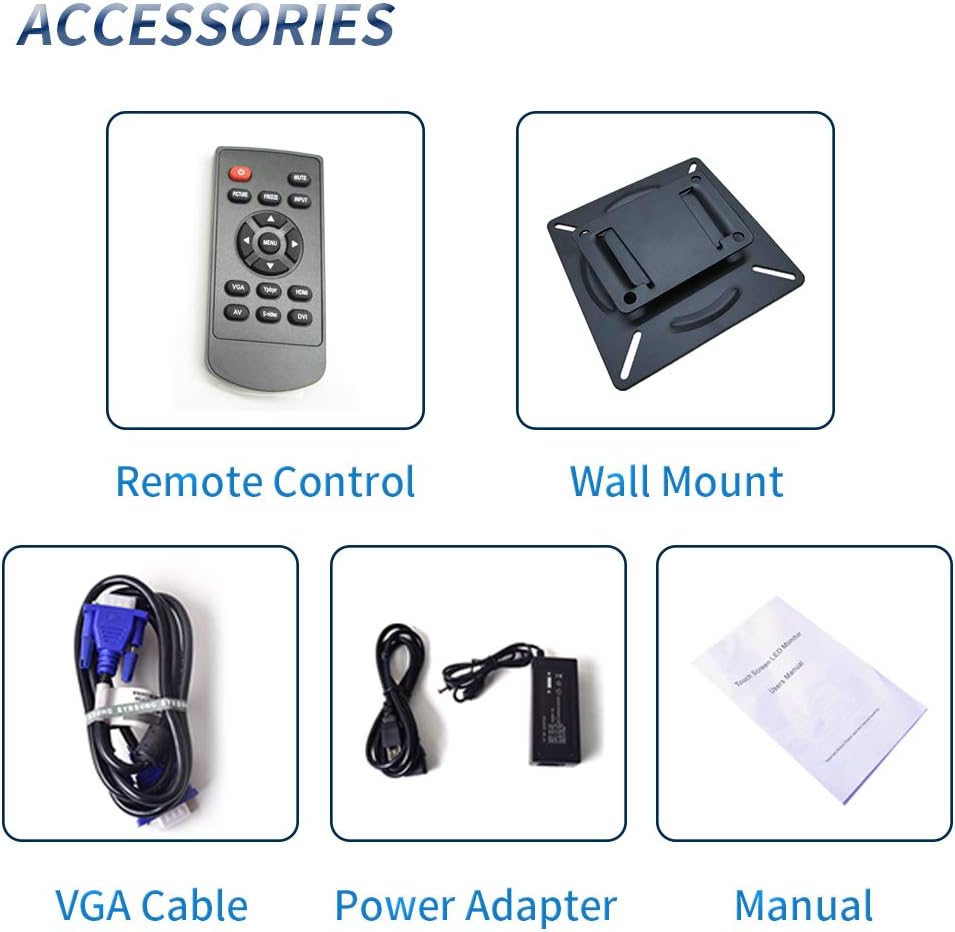 19.5 16:9 1600x900 TFT LCD CCTV Monitor with BNC VGA HDMI N7097