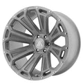 22x10 5x127 Bolt Pattern Titanium Brushed Wheel K479956