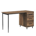Reclaimed Barnwood 3 Drawer Executive Desk V498250