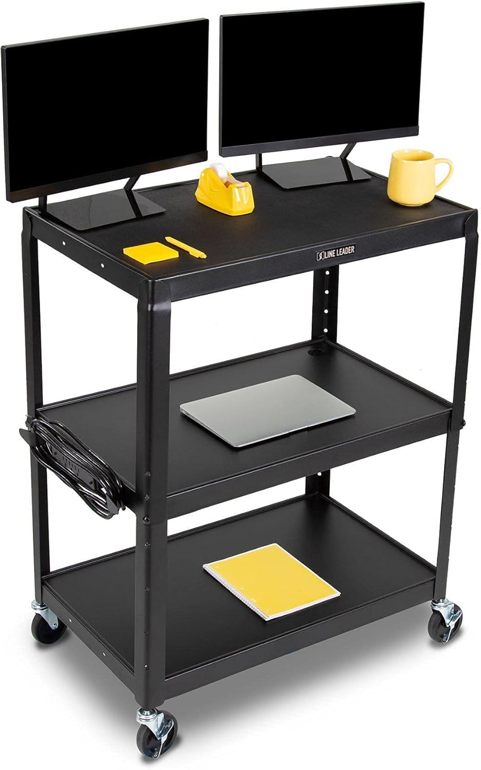 Height Adjustable AV Cart with Power Cord H160014