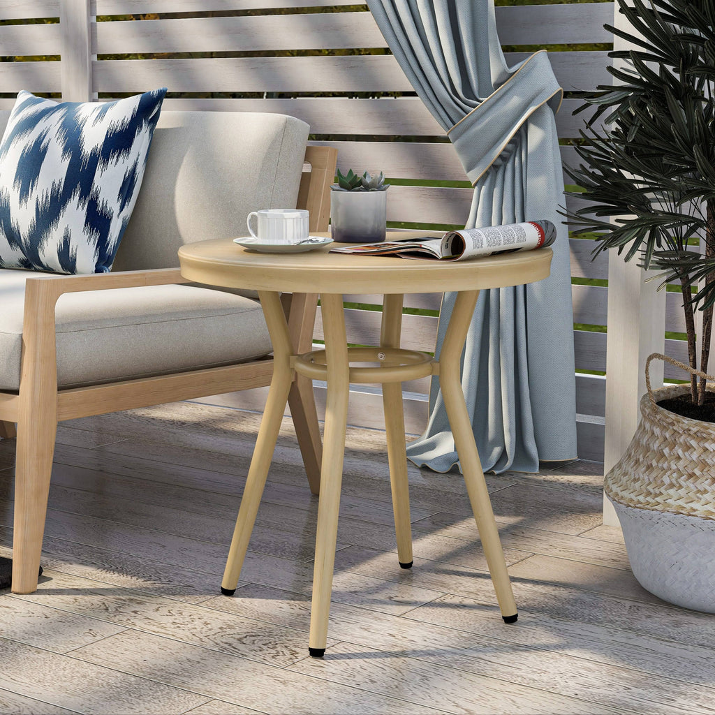 Natural Tone 22-inch Side Table I873