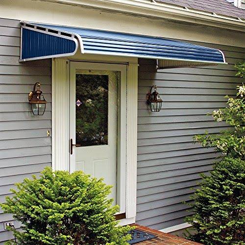 5 ft. Aluminum Door Canopy Awning in Bedford Blue M804642