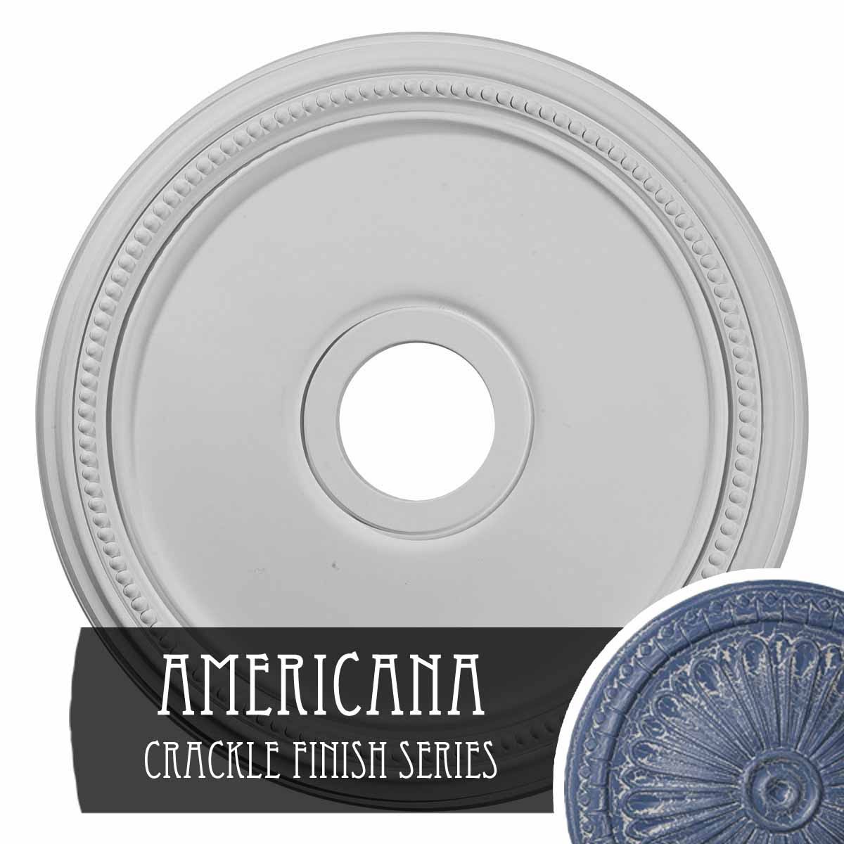 18x22OD x 3 5/8x22ID x 1 1/8x22P Ceiling Medallion Q6700