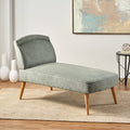 Slate Gray Fabric Chaise Lounge Y760