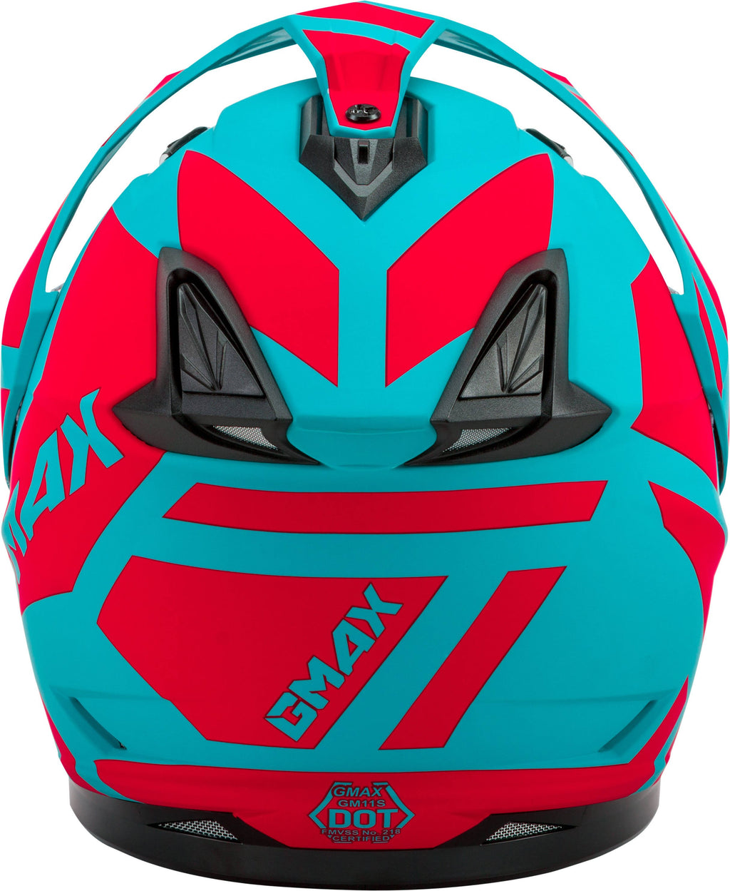 Matte TEAL/ORG Snow Helmet with Elec Shield R547003
