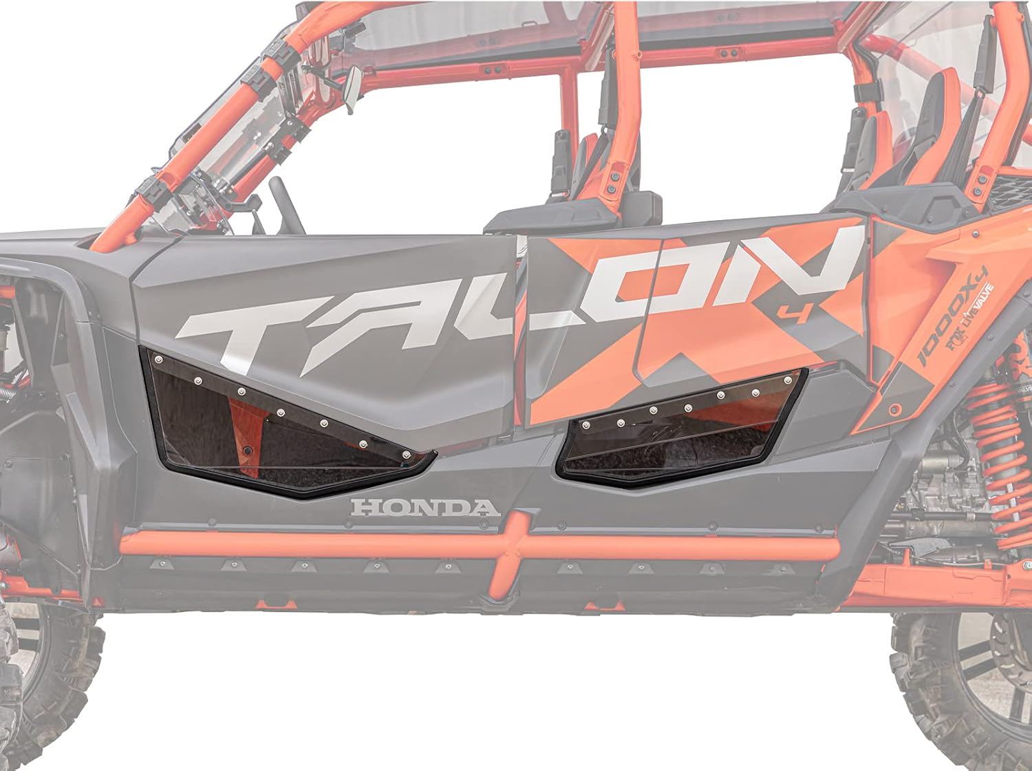Clear Lower Doors for Honda Talon 1000X / 1000R / 1000X-4, 2 Front Lower Doors, 1/4” Clear Polycarbonate H463676