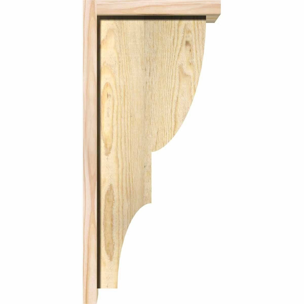 Ridgewood Rough Sawn Corbel with Backplate, Douglas Fir M251