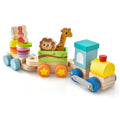Wooden Stackable Train Set with Animal Toys & Locomotive O808011