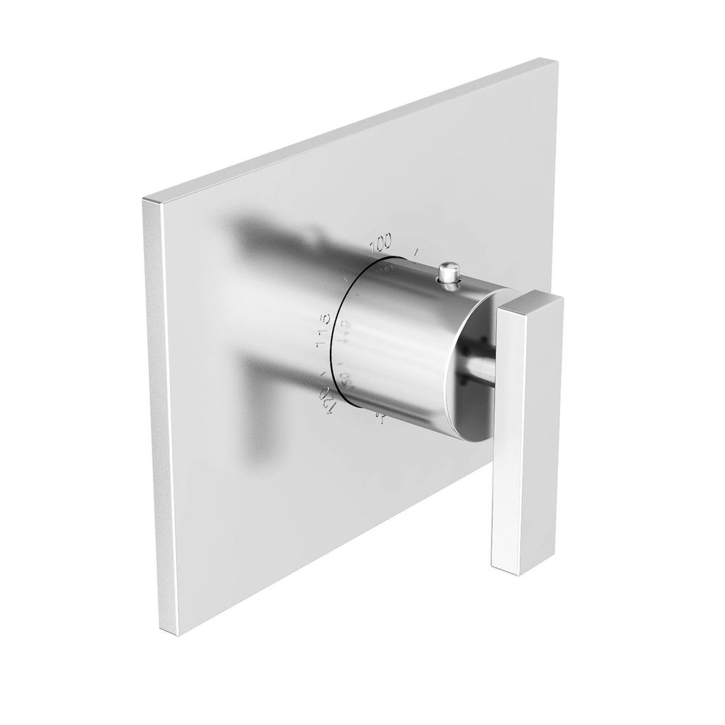 Satin Bronze Rectangular Thermostatic Trim Plate with Handle K421161