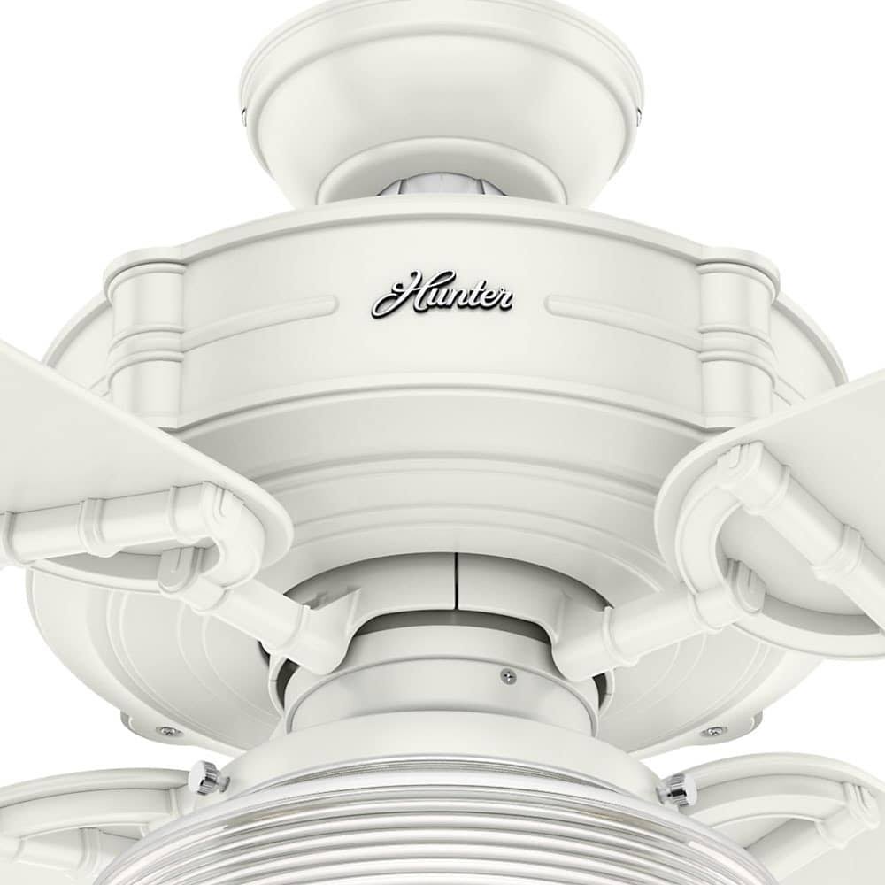 Fresh White Ceiling Fan with Light C18233
