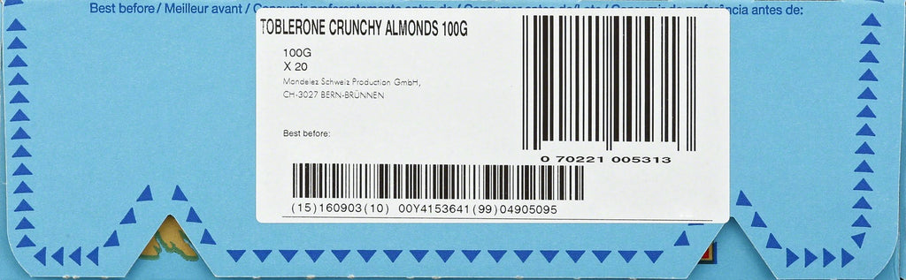 3.52 oz Almond Chocolate Bars R723113