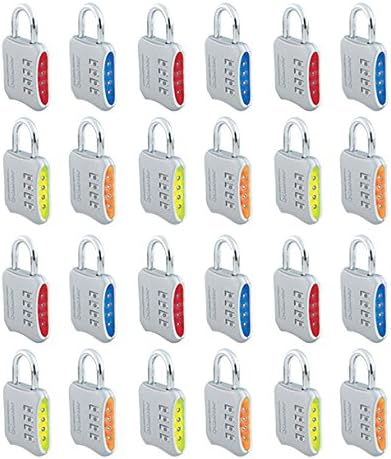 24 Pack Combination Padlock B6266
