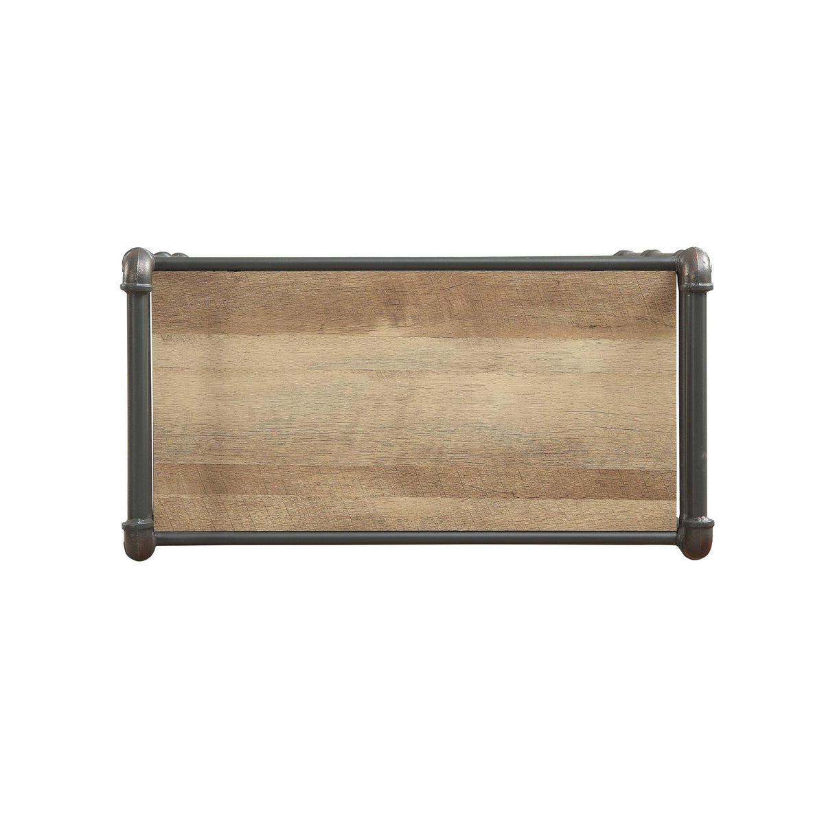 4 Shelf Bookcase, Sandy Gray/Oak A58580