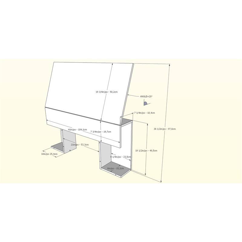 2 Piece Twin Size Bedroom Set Natural Maple W441337