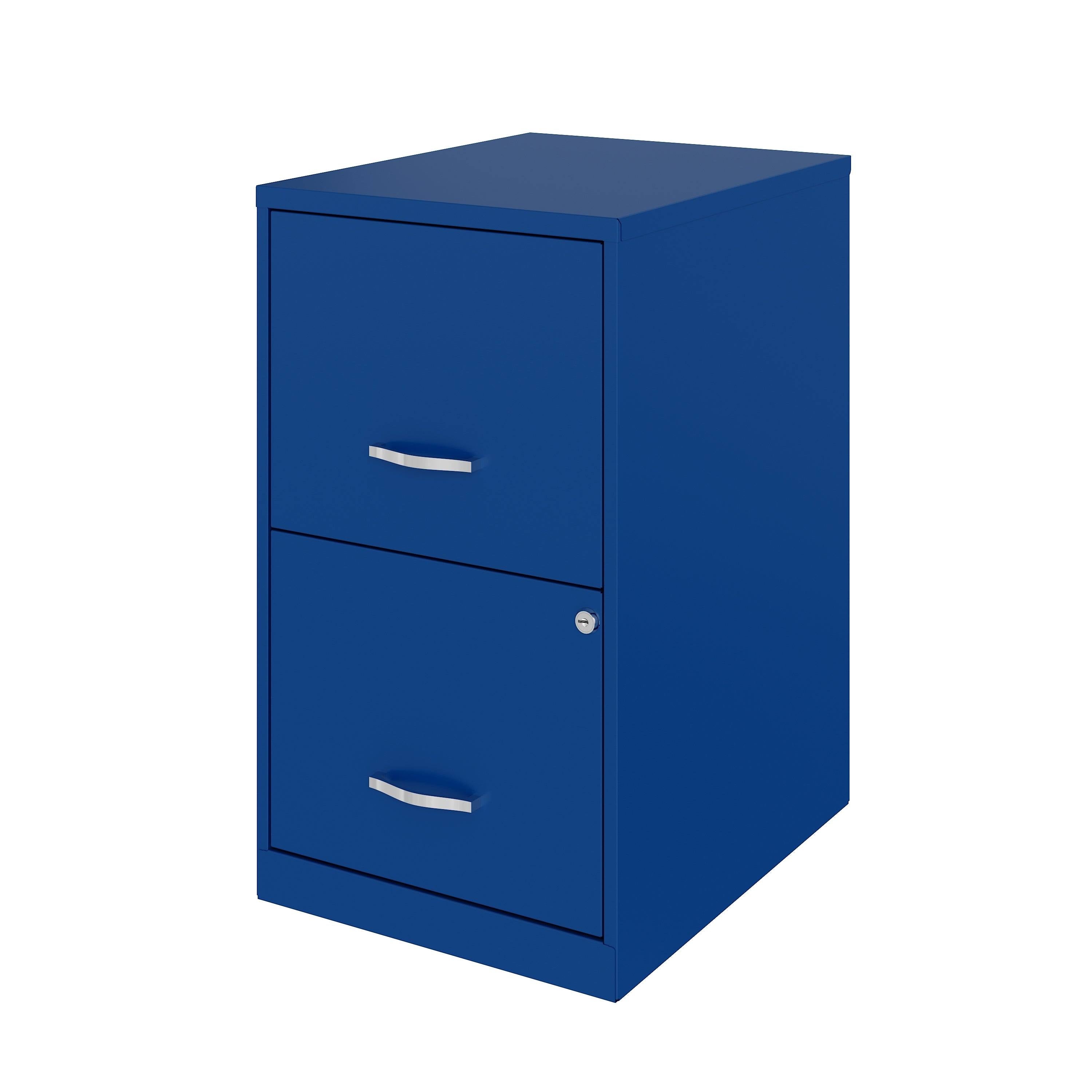 Classic Blue 18in 2 Drawer Metal File Cabinet N3455