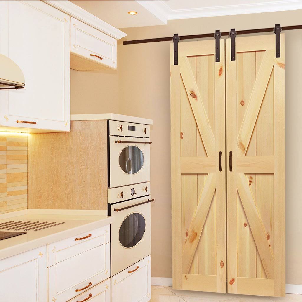Solid Pine Unfinished Barn Door Slab F70132