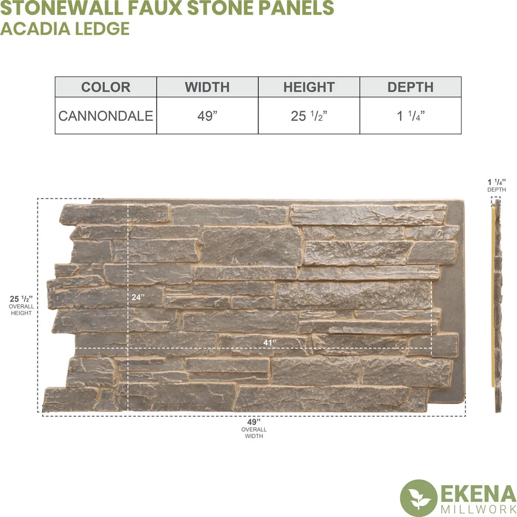 Faux Stone Siding Panel U929