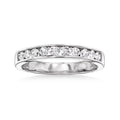 14kt White Gold Channel-Set Diamond Wedding Band C545