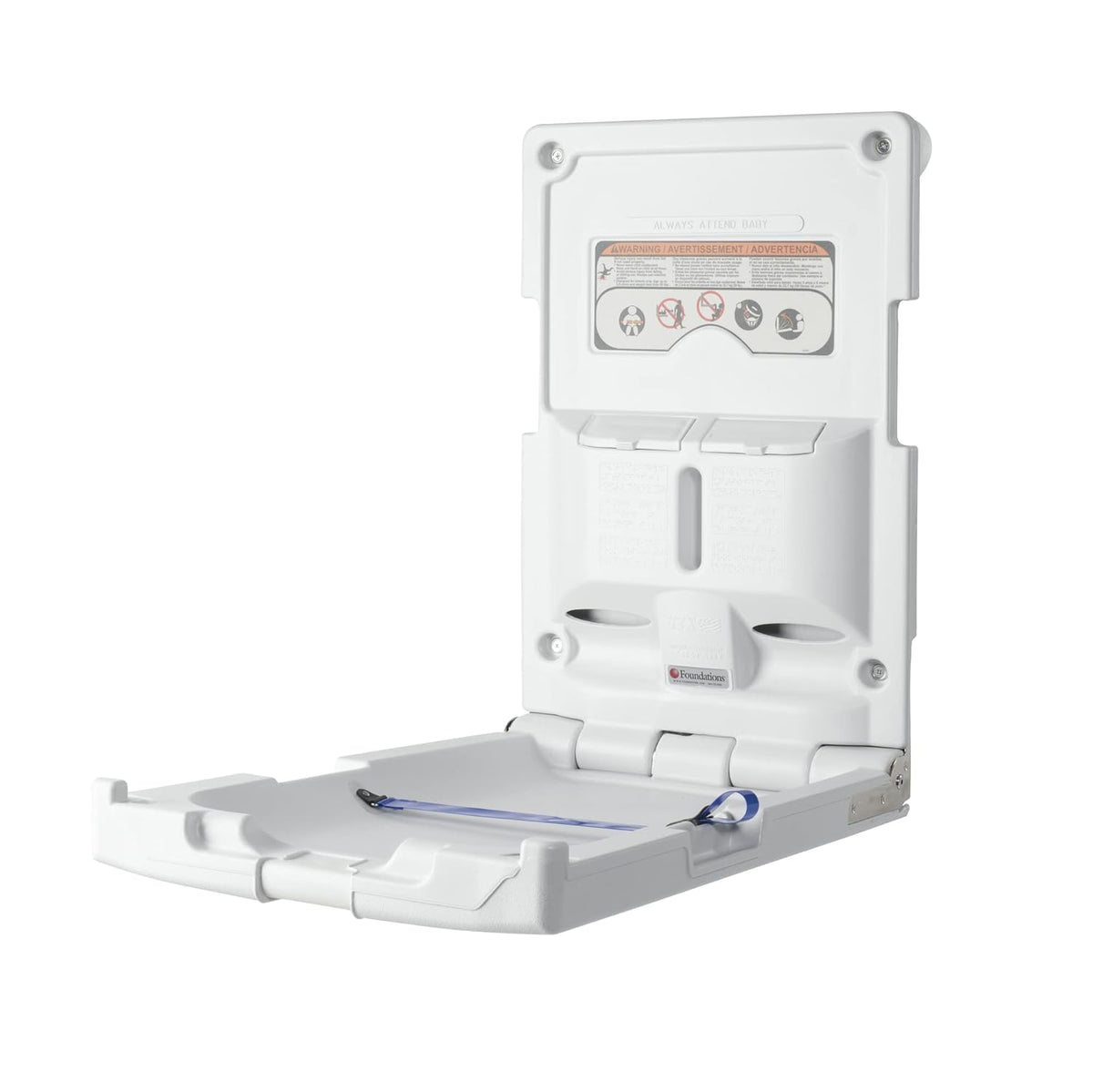 Baby Changing Station with Safety Straps (Light Gray) W519046