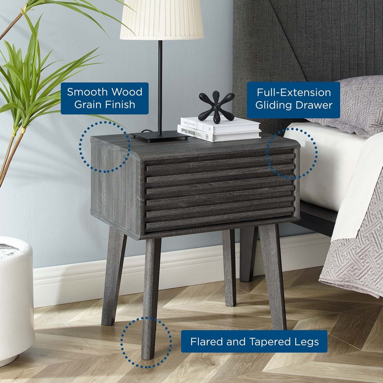 Charcoal End Table Q57923