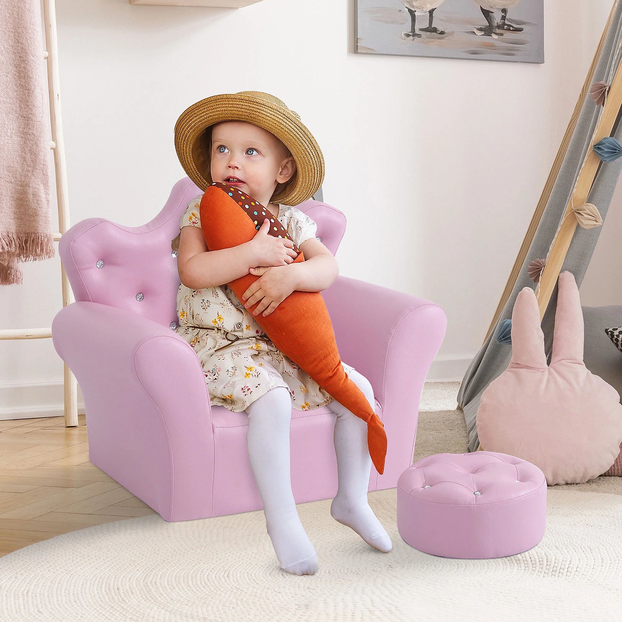 Kids Sofa Set with Footstool K768297