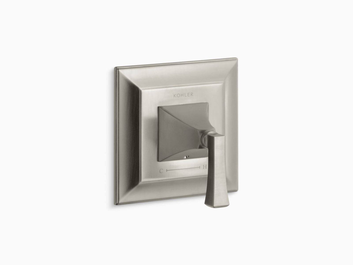 Brushed Nickel Thermostatic Valve Trim with Lever Handle W13639