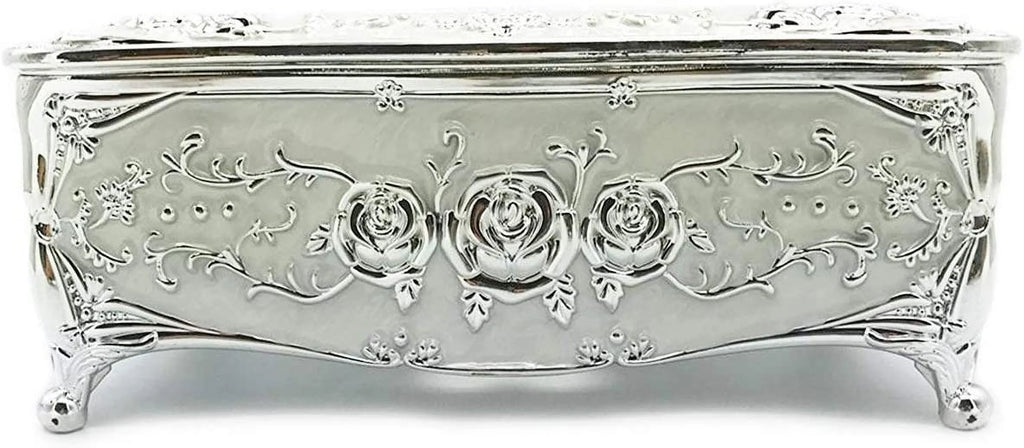 Silver Plastic Tissue Box Holder Cover N2048