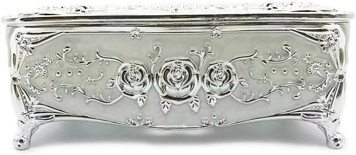 Silver Plastic Tissue Box Holder Cover N2048