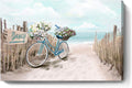 Teal Turquoise Coastal Canvas Print Seascape Picture Framed 24x16inch E67999