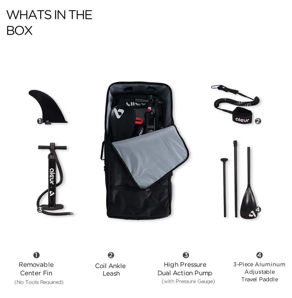Inflatable Stand Up Paddle Board Package with Backpack, Leash, Paddle and Hand Pump G598800